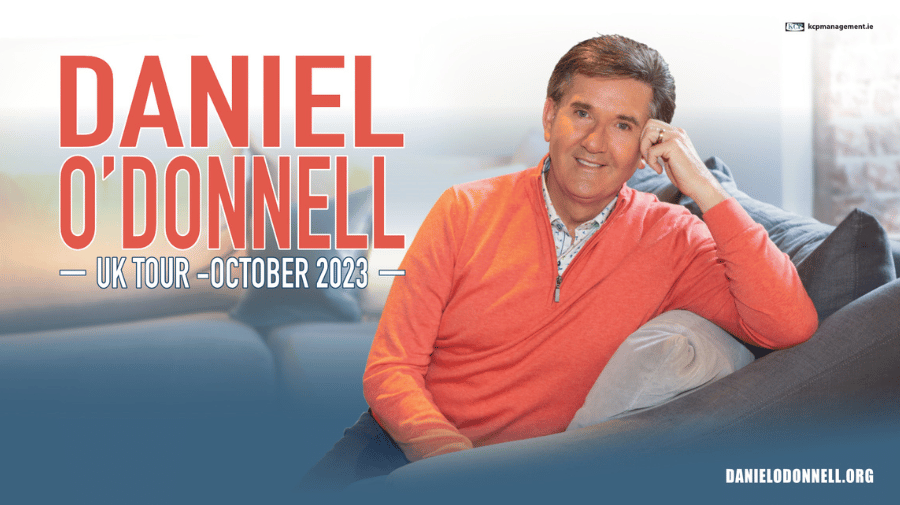 image of Daniel O'Donnell leaning on his arm