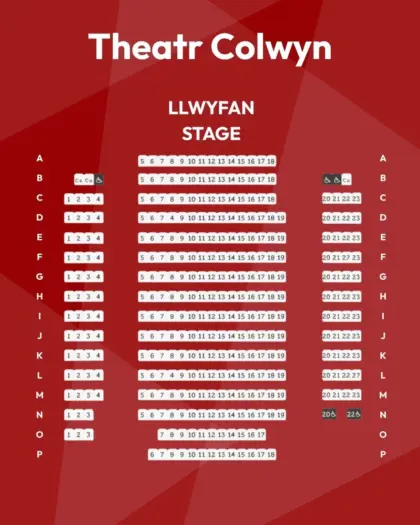 Theatr Colwyn Seating Plan