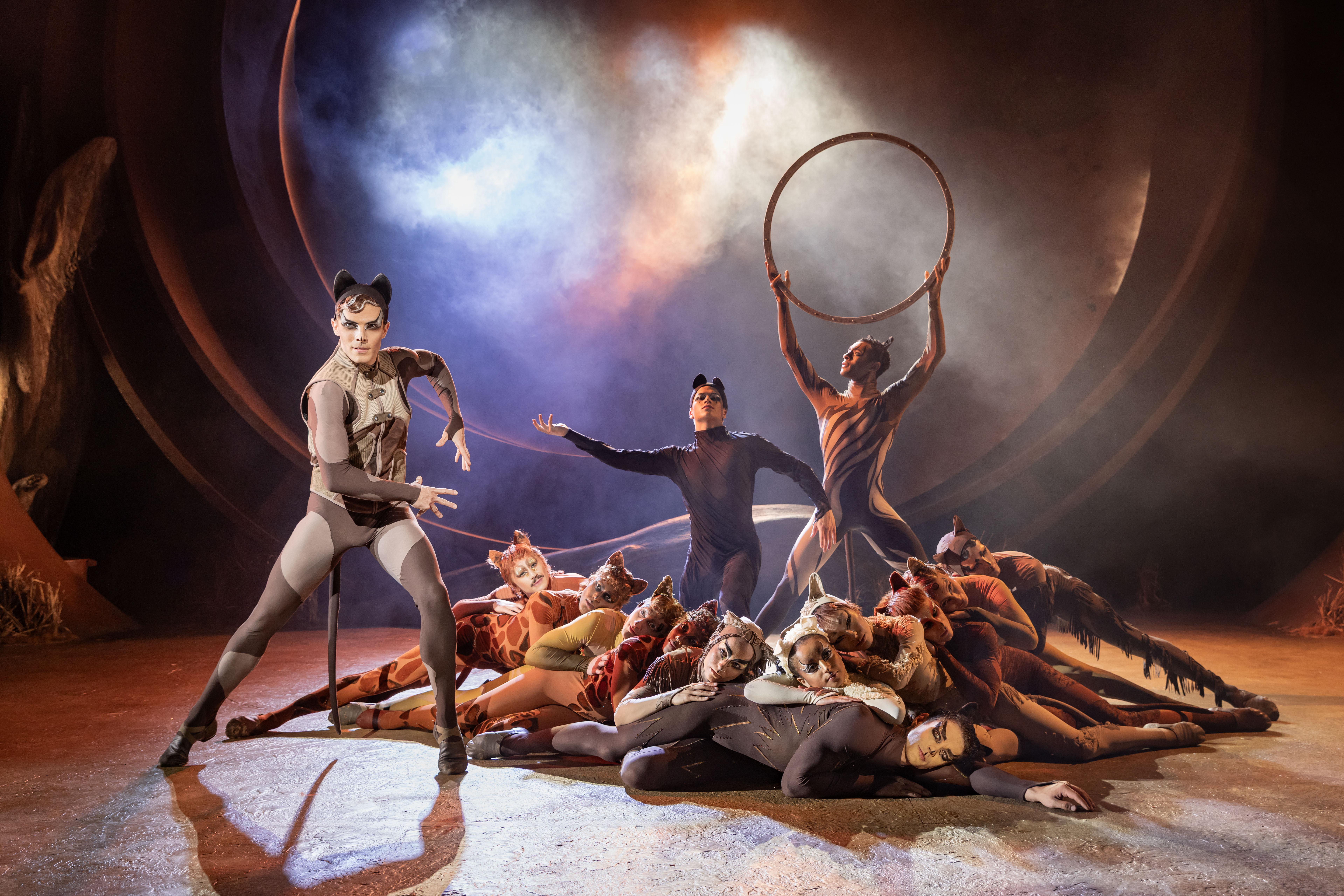 production shot of performers in CATS
