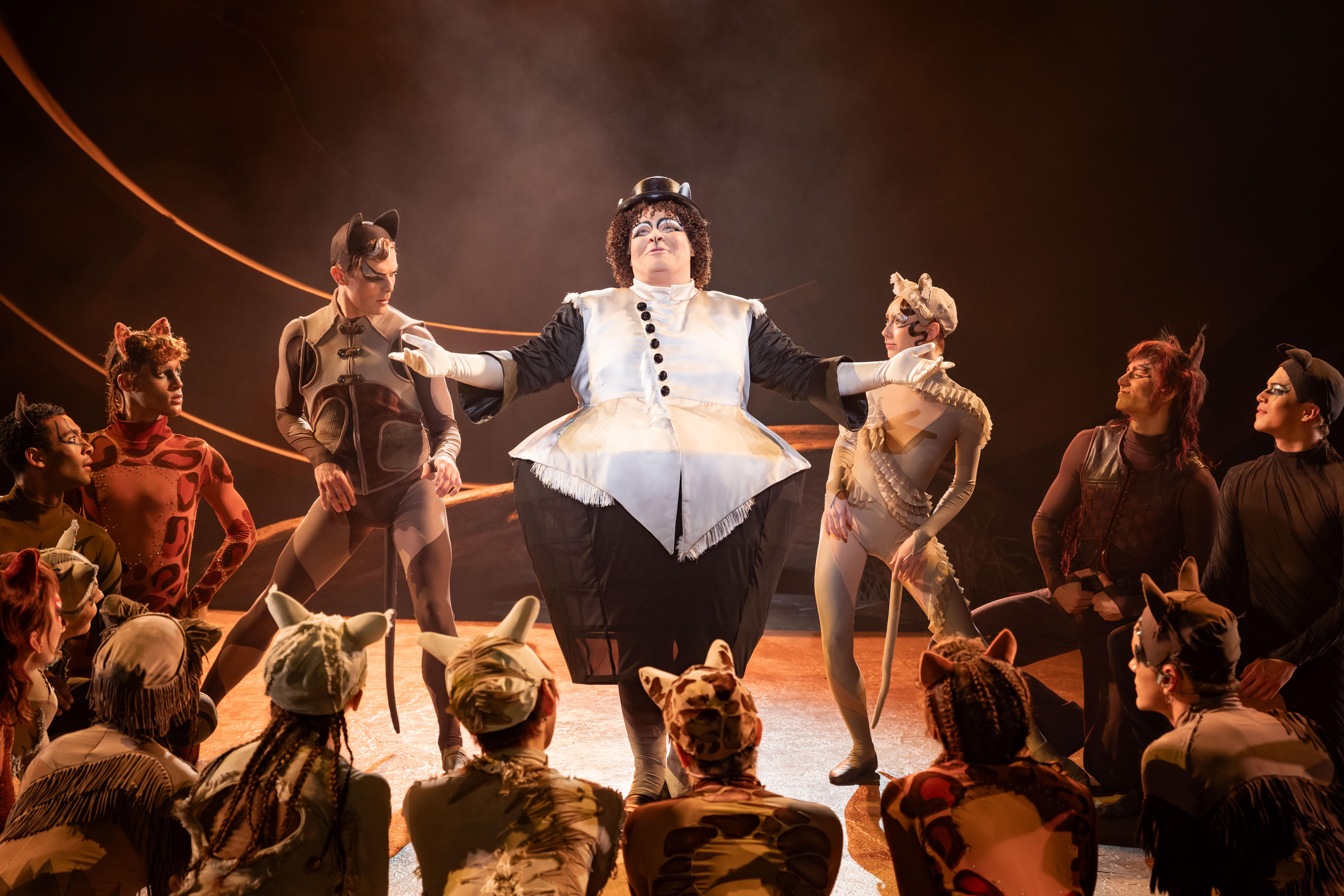 production shot of performers in CATS