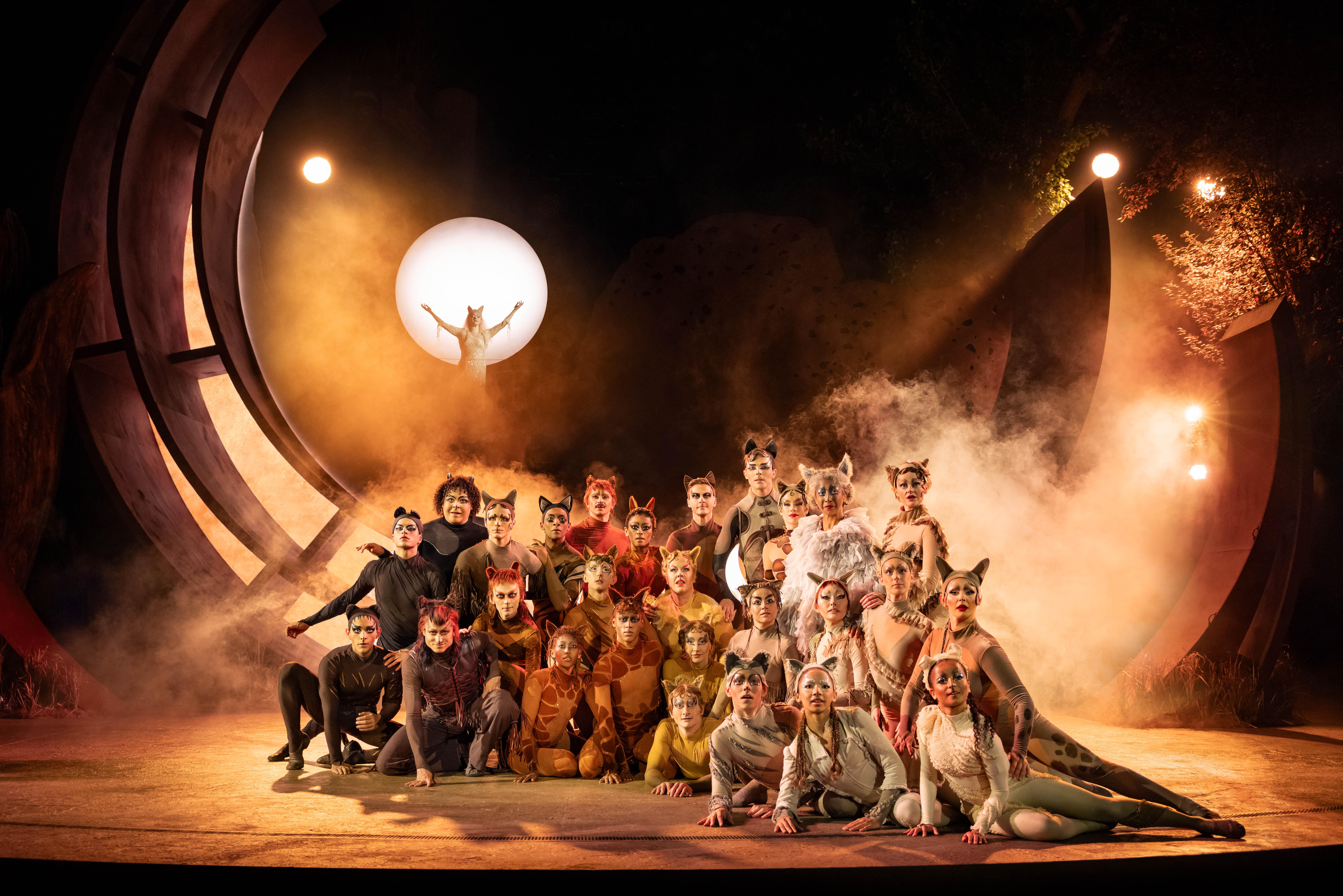production shot of performers in CATS