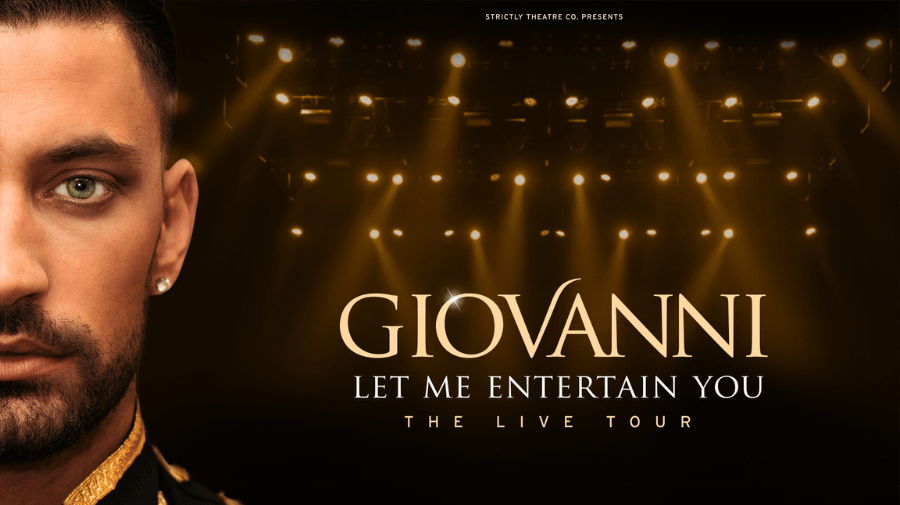 image of half a man's face with stage lights behind
