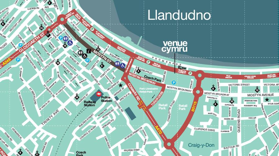 Map of llandudno