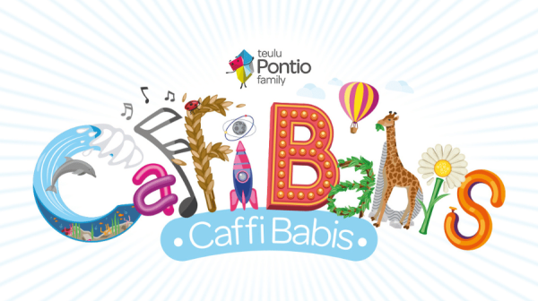 text - Caffi babis - letters created by animals and plants