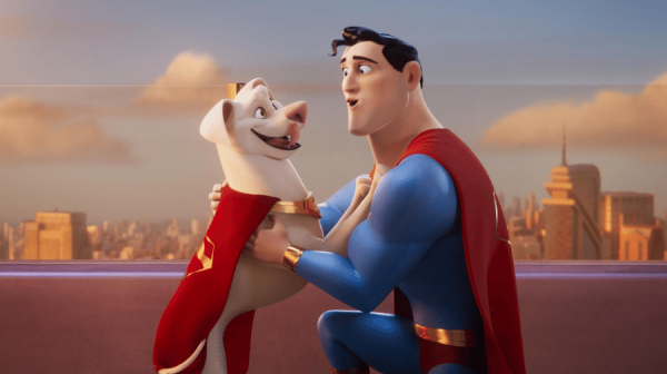 image of superman with his dog
